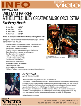 William Parker & the Little Huey Creative Music