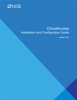 Cloudaccess Installation and Configuration Guide