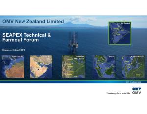 OMV New Zealand Limited SEAPEX Technical & Farmout Forum