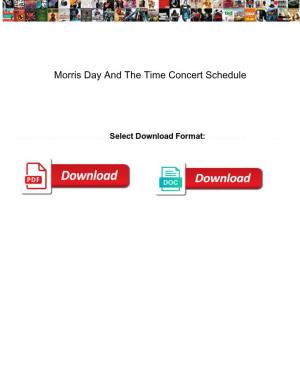 Morris Day and the Time Concert Schedule