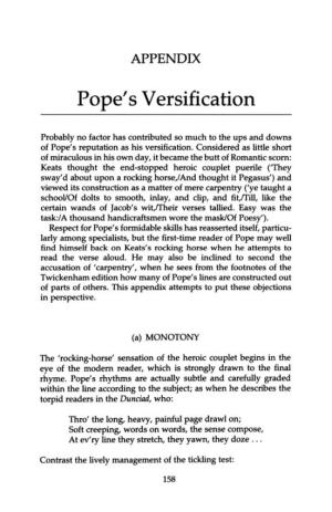 Pope's Versification
