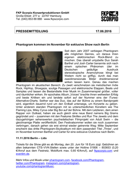 PM-PHANTOGRAM-17.06.2016 PDF PRESSEMATERIAL Download