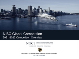 National Investment Banking Competition 2021-2022 2 NIBC Overview