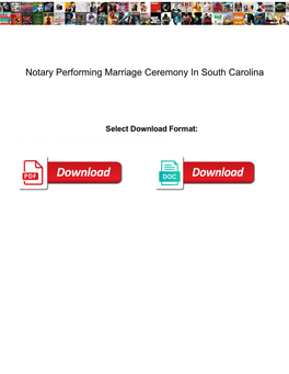 Notary Performing Marriage Ceremony in South Carolina