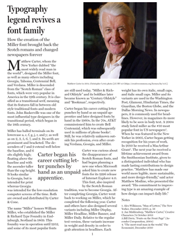Typography Legend Revives a Font Family