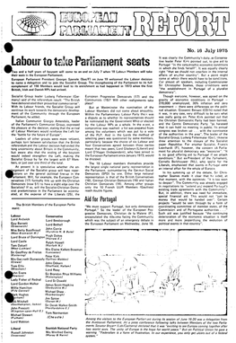 Labour to Ta~&lt;E Par~Uament Seats