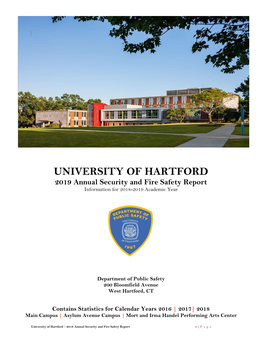 2019 Annual Security and Fire Safety Report Information for 2018-2019 Academic Year