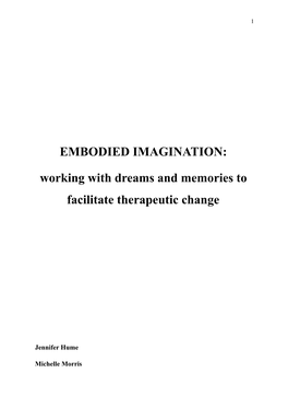 EMBODIED IMAGINATION Hume and Morris Revised-5 Final