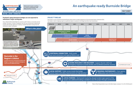 Earthquake Ready Burnside Bridge Fact Sheet