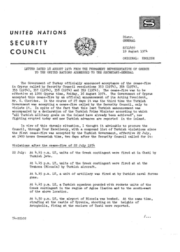 Security Council Resolutions 353 (19741, 354 (1974), 355 (1974), 357 (1974), 358 (1974) and 359 (1974)