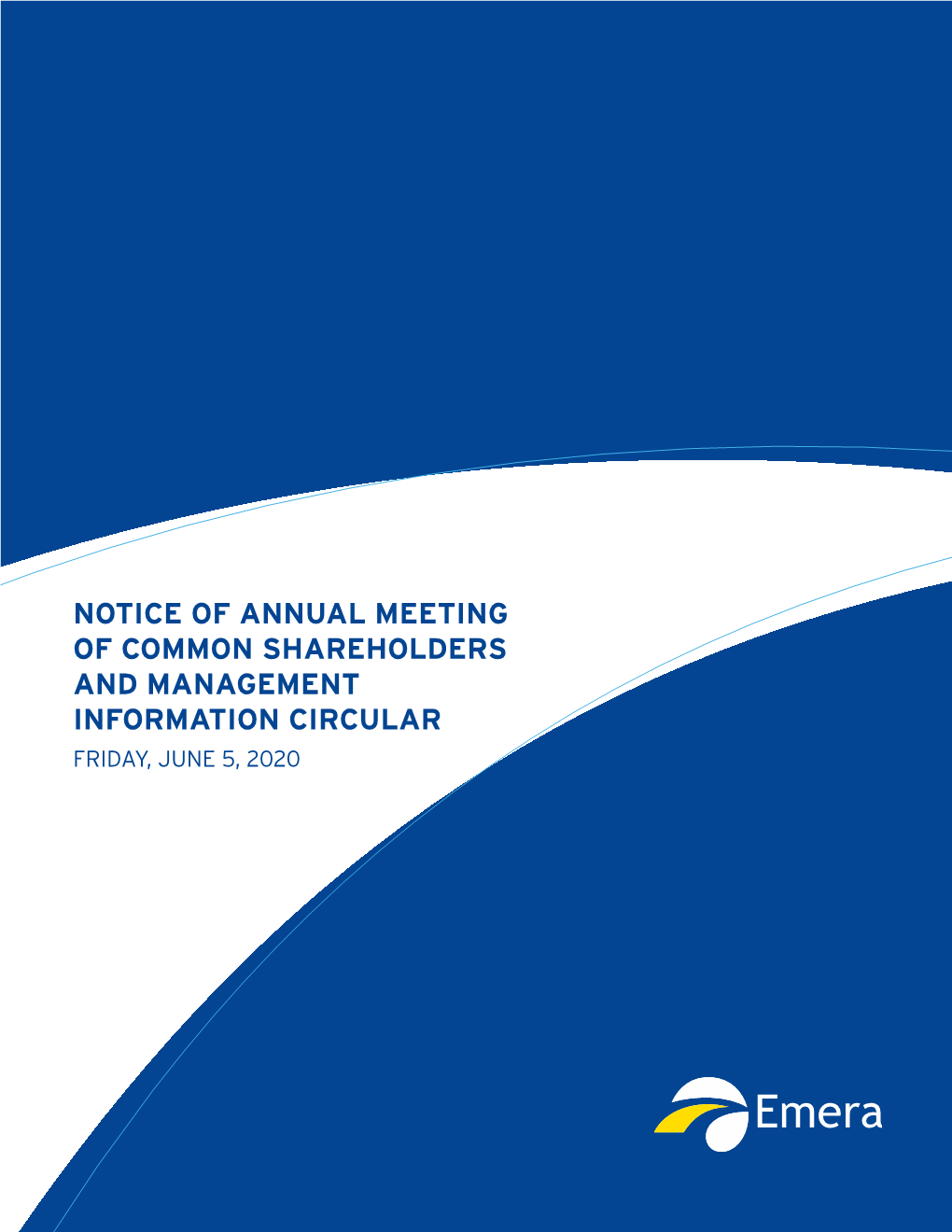 Management Information Circular 2020