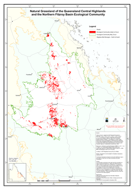 Map of Natural Grasslands of the Queensland Central Highlands And
