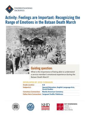 Feelings Are Important: Recognizing the Range of Emotions in the Bataan Death March