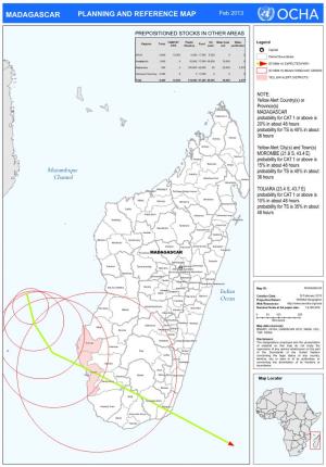 MADAGASCAR PLANNING and REFERENCE MAP Feb 2013
