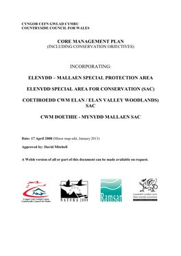 2013 01 29 Elenydd SAC Management Plan Eng