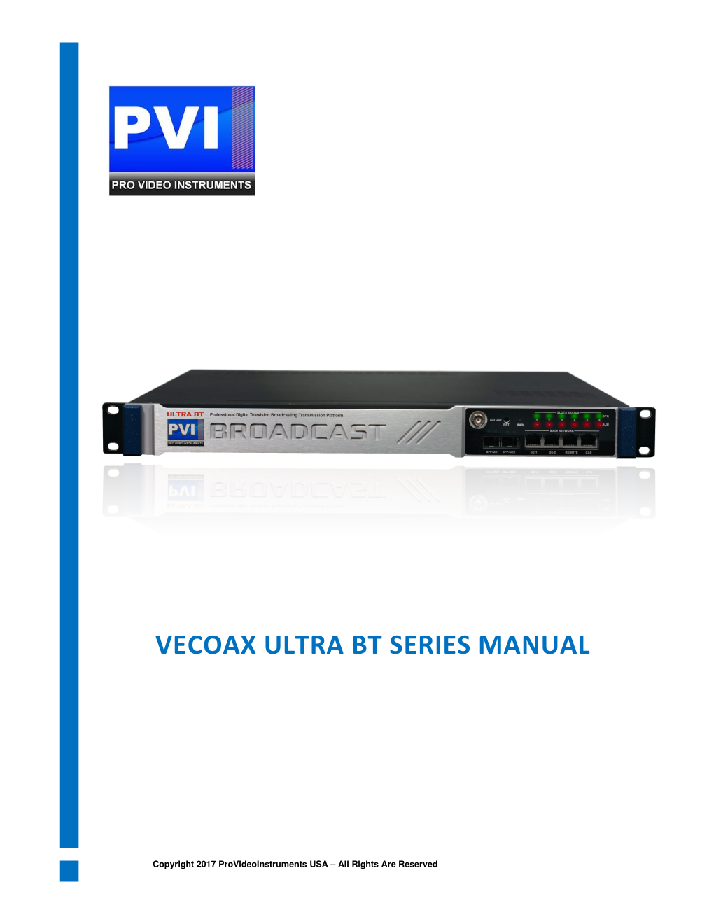 Vecoax Ultra Bt Series Manual