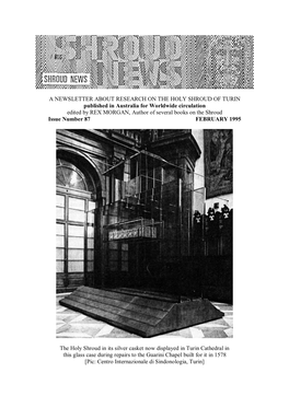 Shroud News Issue #87 February 1995