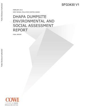 Dhapa Dumpsite Environmental and Social Assessment Report Final Report