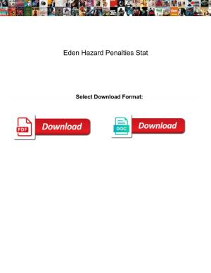 Eden Hazard Penalties Stat