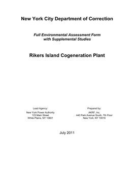 Rikers Island Cogeneration Plant