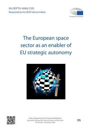 The European Space Sector As an Enabler of EU Strategic Autonomy