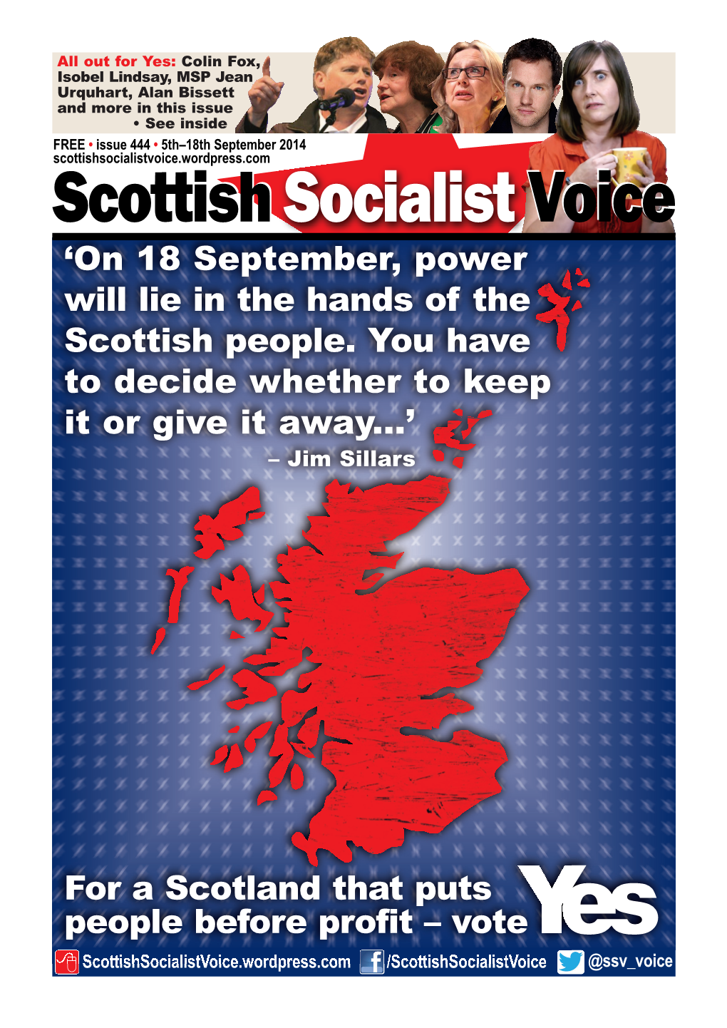 On 18 September, Power Will Lie in the Hands of the Scottish People