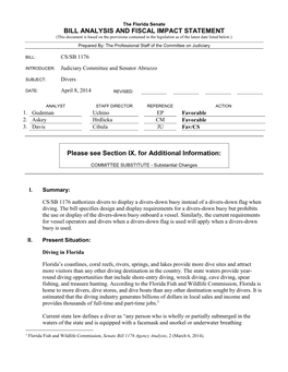 Bill Analysis and Fiscal Impact Statement