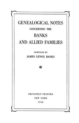 James Lenox Banks