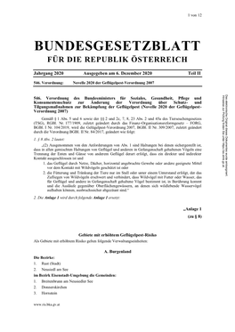 Bundesgesetzblatt Für Die Republik Österreich