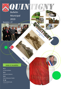 Bulletin Municipal 2019 Numéro : 27