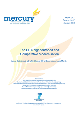 The EU Neighbourhood and Comparative Modernisation