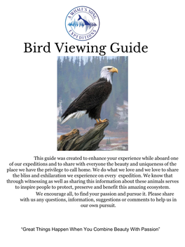 Bird Viewing Guide