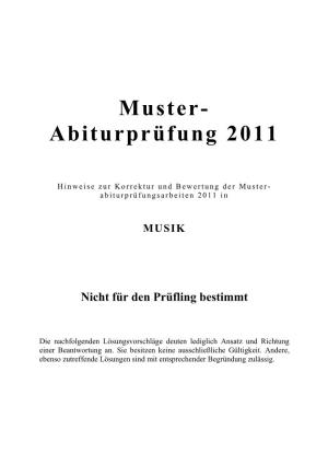 Muster- Abiturprüfung 2011