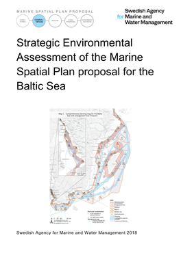 Strategic Environmental Assessment of the Marine Spatial Plan Proposal for the Baltic Sea