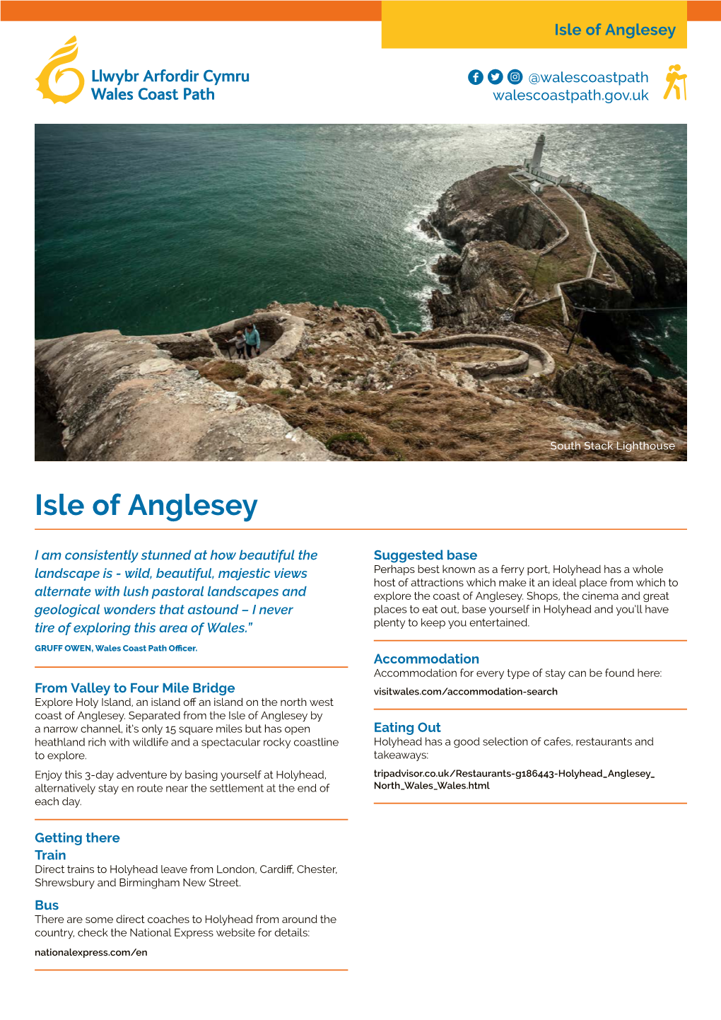 Isle of Anglesey Multi Day Walk