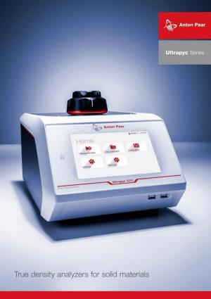 True Density Analyzers for Solid Materials Ultrapyc Series