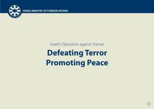 Defeating Terror Promoting Peace ISRAEL MINISTRY of FOREIGN AFFAIRS