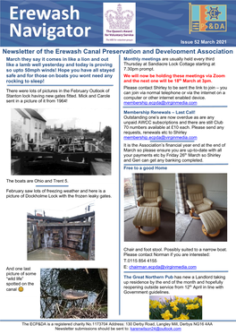 Newsletter of the Erewash Canal Preservation and Development Association