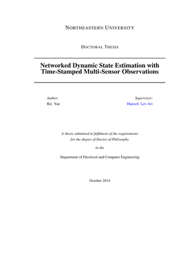 Networked Dynamic State Estimation with Time-Stamped Multi-Sensor Observations