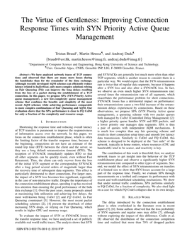 Improving Connection Response Times with SYN Priority Active Queue Management