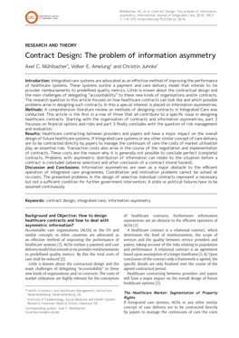 The Problem of Information Asymmetry