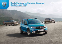 Dacia Sandero En Sandero Stepway Dacia Logan MCV Accessoire Prijslijst Januari 2019