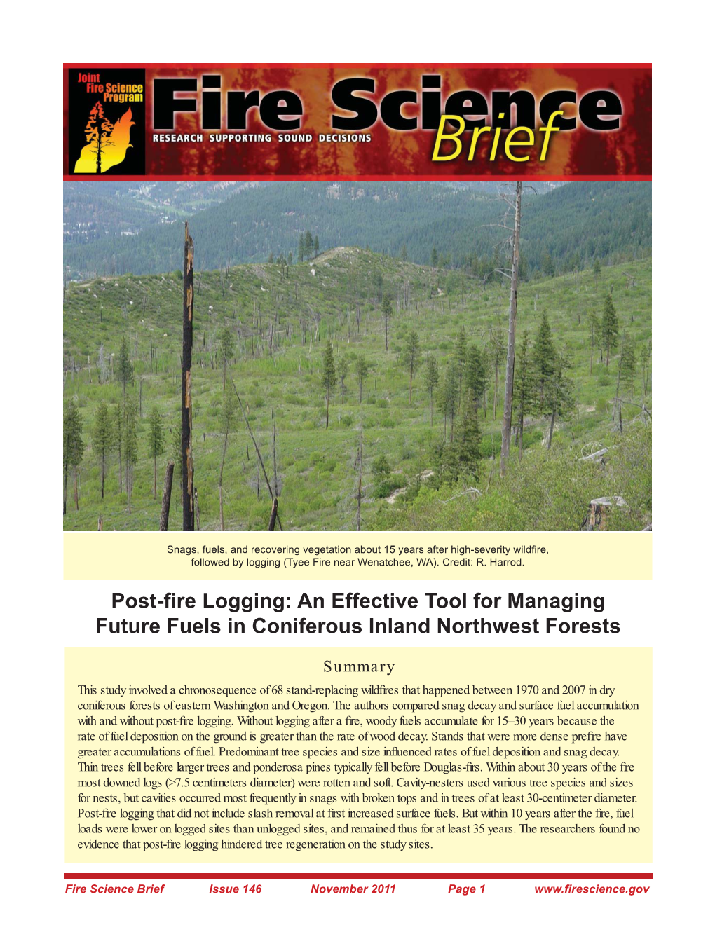 Post-Fire Logging