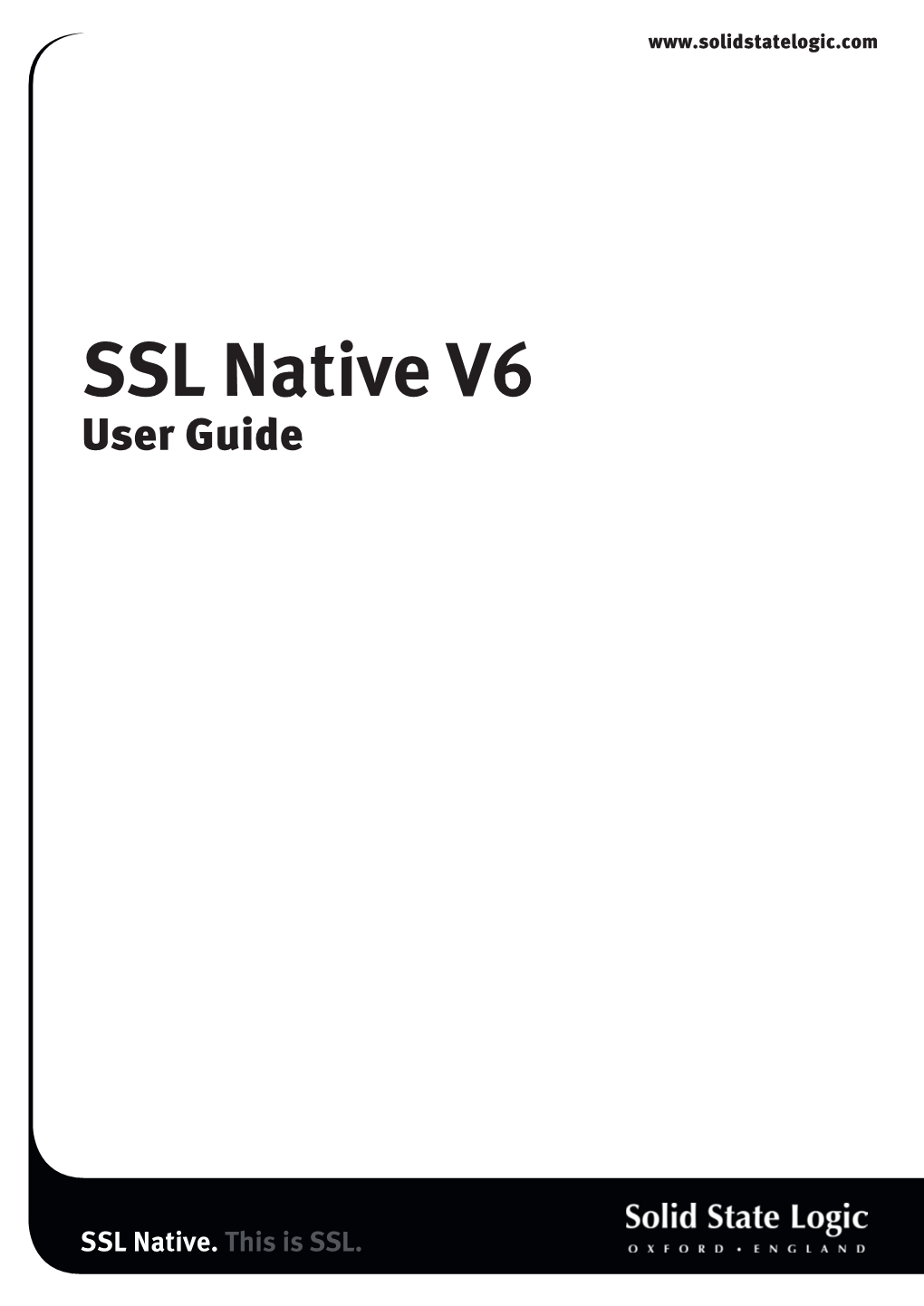 SSL Native V6 User Guide