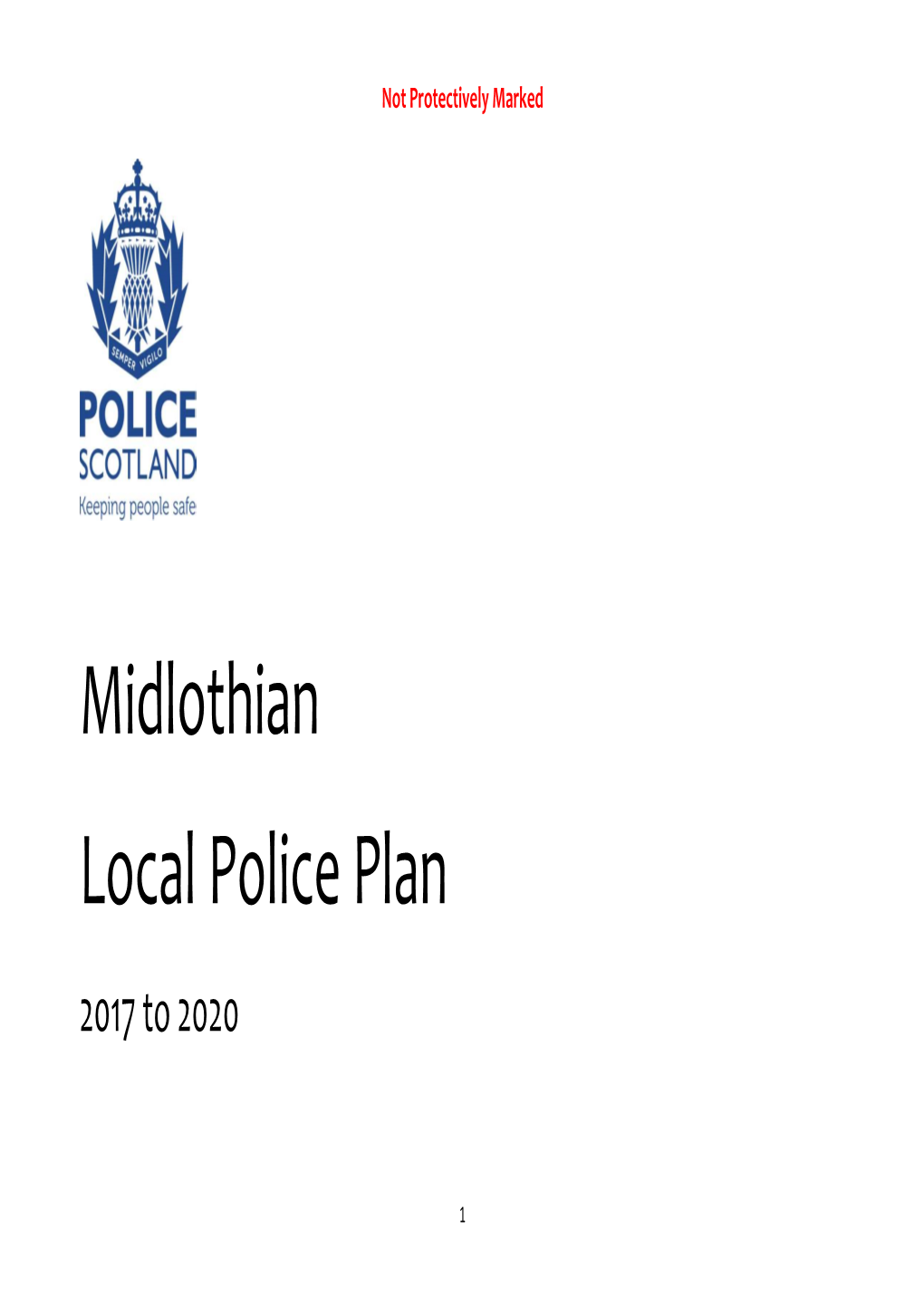 Midlothian Local Police Plan 2017 to 2020