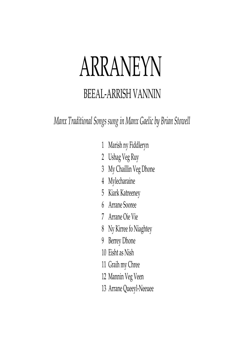 Revised Arraneyn Beeal-Arrish Vannin PDF for CD 1