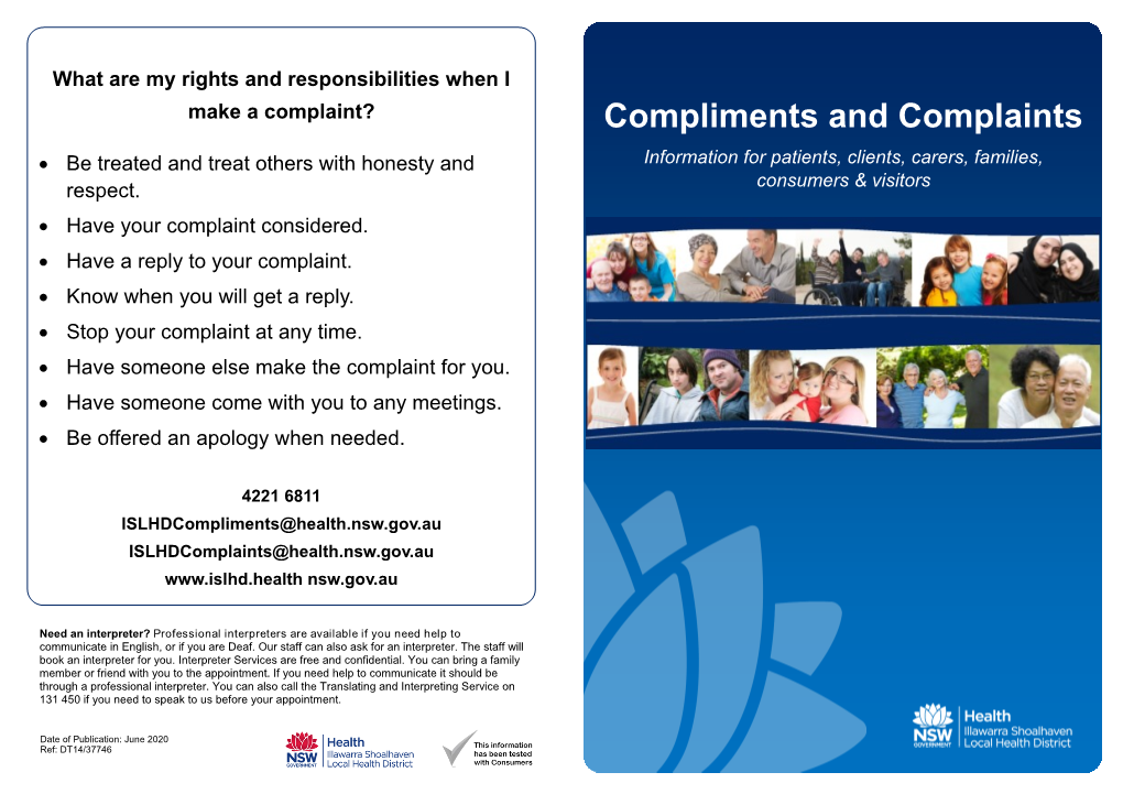 Compliments and Complaints