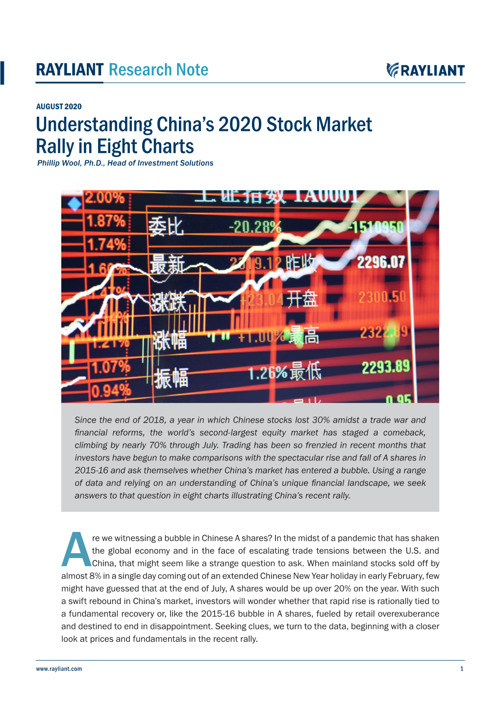 Understanding China's 2020 Stock Market Rally in Eight Charts