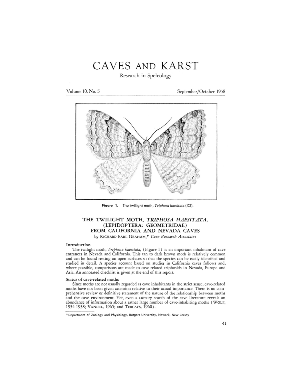 CAVES and KARST Research in Speleology