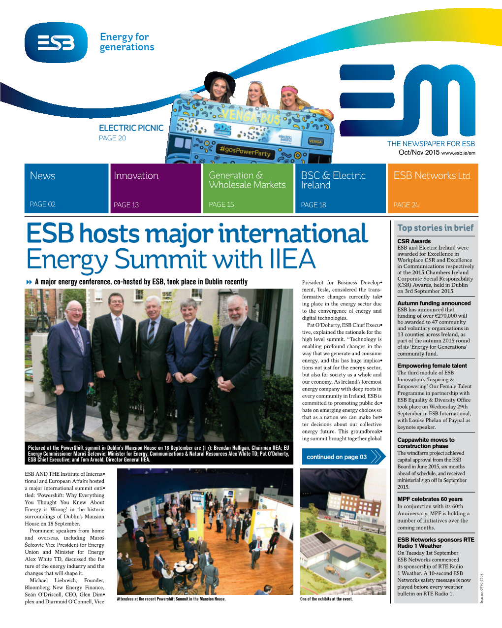 ESB Hosts Major International Energy Summit with IIEA